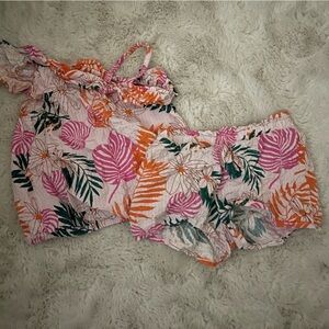 Car & Jack Girls Colorful Floral Summer Print Sz L10/12